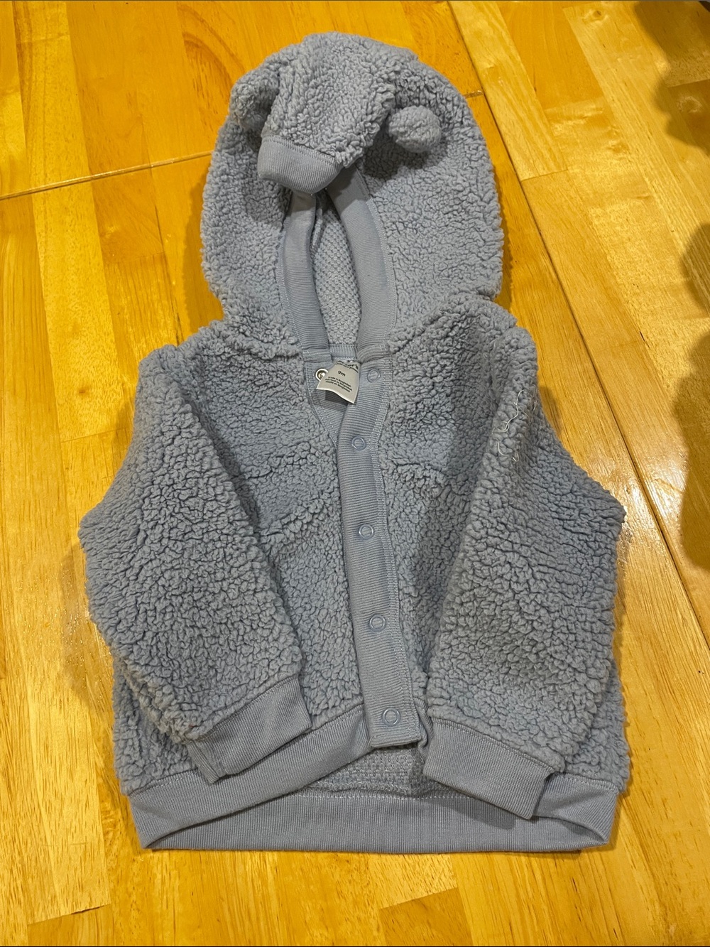 Cozy Sherpa Hooded Baby Jacket